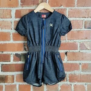 No Added Sugar kids denim romper 5-6
